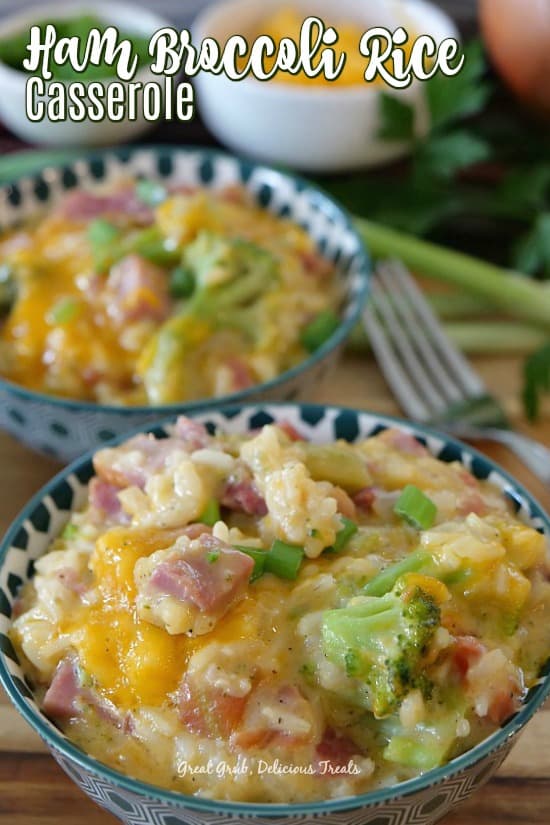 Ham Broccoli Rice Casserole is a delicious comfort food recipe loaded with leftover ham, broccoli florets, rice, and cheese.