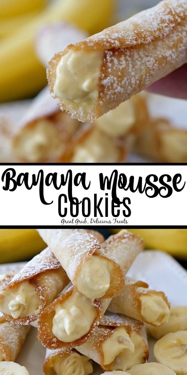 Banana Mousse Cookies are super delicious, easy to make and filled with a banana mousse filling.