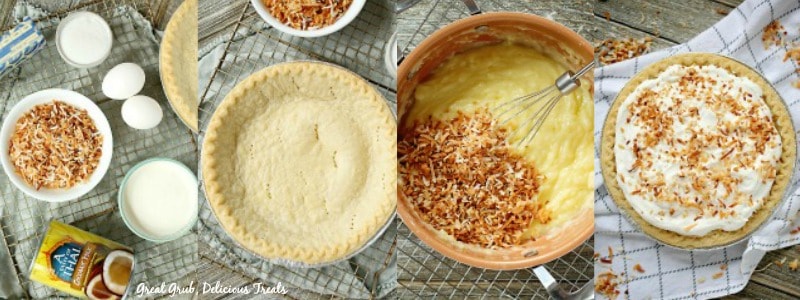 Coconut Cream Pie - In Process Shots