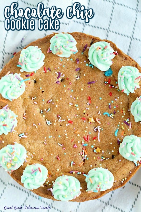 FAVORITE M&M Cookie Cake Recipe | Lil' Luna