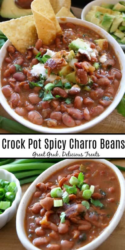Crock Pot Spicy Charro Beans - Great Grub, Delicious Treats