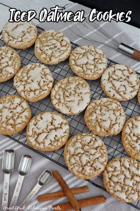 Iced Oatmeal Cookies - Great Grub, Delicious Treats