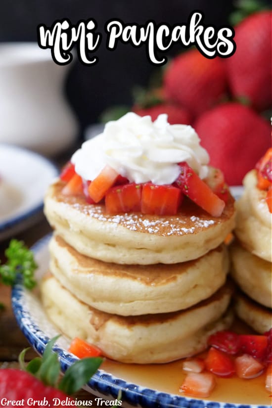 Swedish Mini Pancakes with cream and berries, Malibu Farm